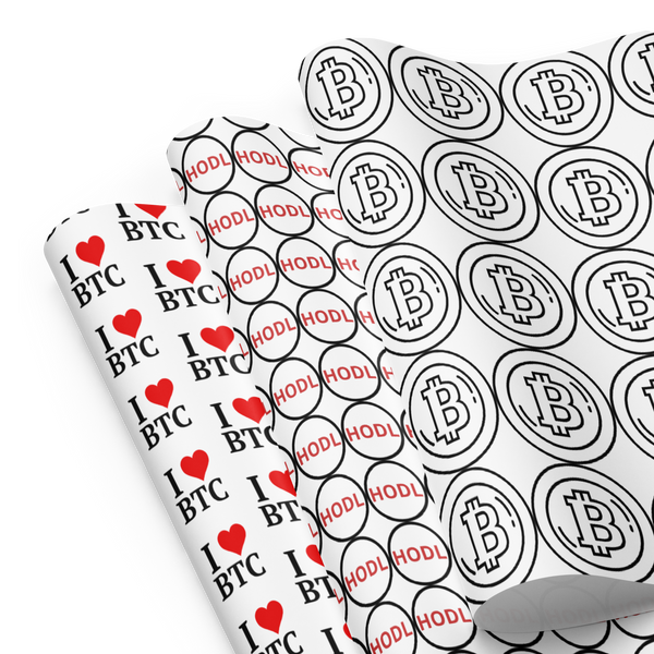 Bitcoin Wrapping Paper - Money Market Store