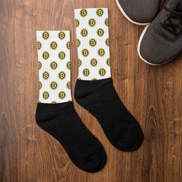Bitcoin Cushioned Socks - Money Market Store