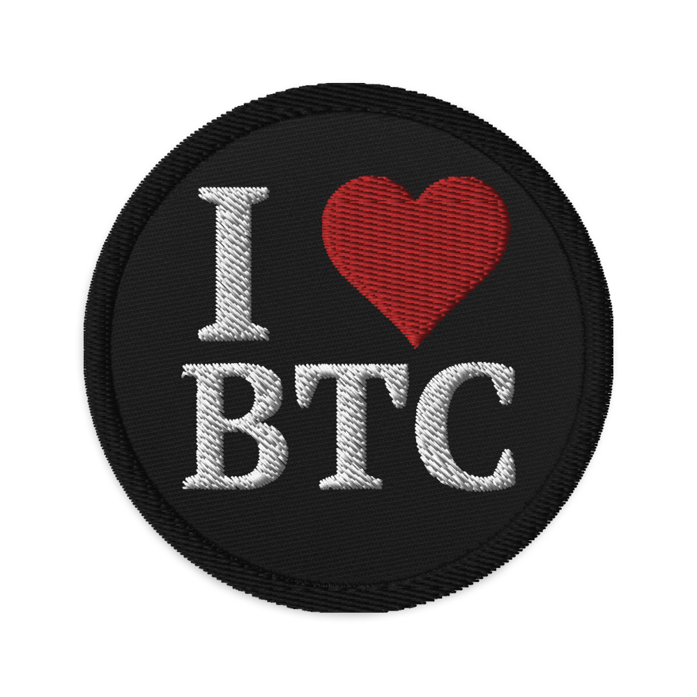 Bitcoin Embroidered Patch - Money Market Store