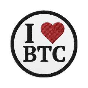 Bitcoin Embroidered Patch - Money Market Store