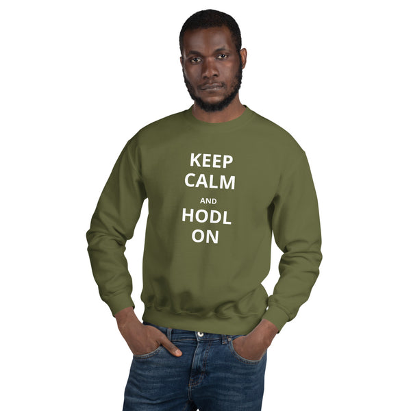 Crypto KEEP CALM Unisex Crew Neck Sweatshirt - Money Market Store
