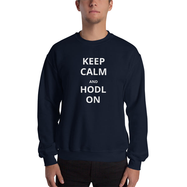 Crypto KEEP CALM Unisex Crew Neck Sweatshirt - Money Market Store