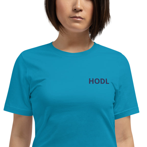 Crypto HODL Embroidered T-Shirt - Money Market Store