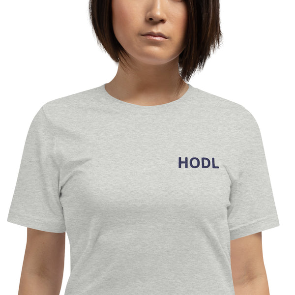 Crypto HODL Embroidered T-Shirt - Money Market Store