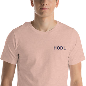 Crypto HODL Embroidered T-Shirt - Money Market Store
